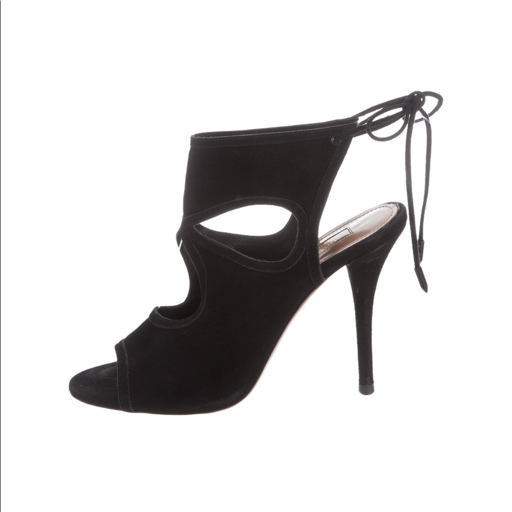 Aquazzura ‘sexy thing’ black sandals | size 6.5